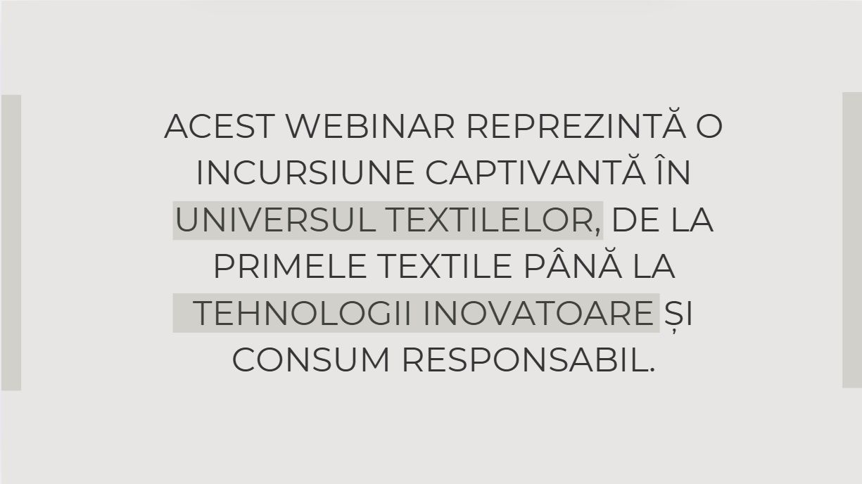 WORKSHOP - MODA SUSTENABILA