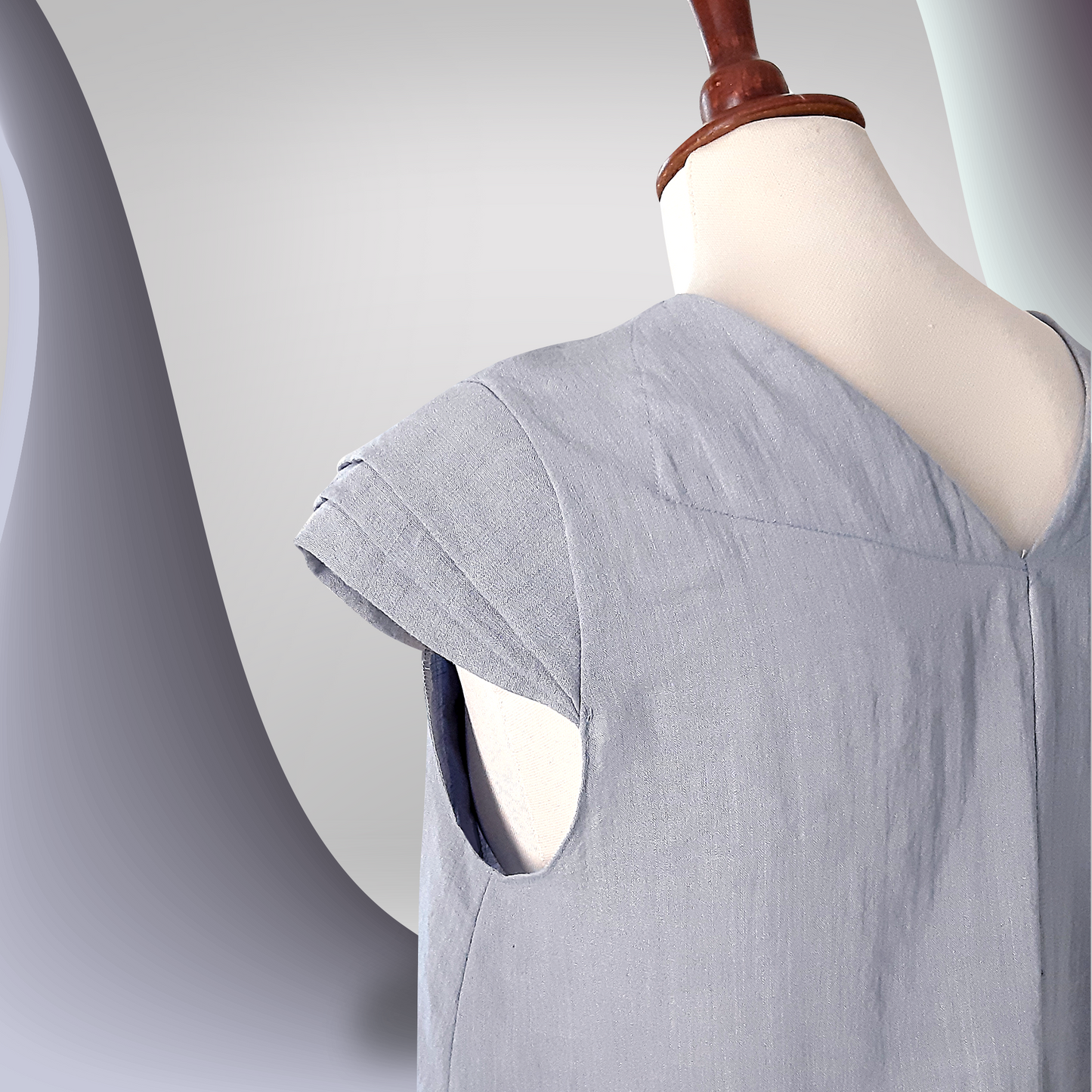 Linen Grey Top