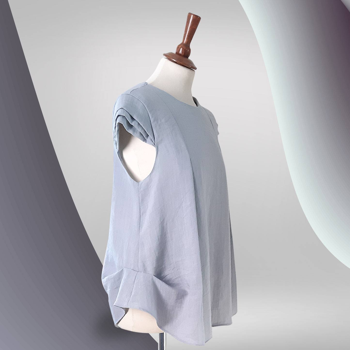 Linen Grey Top