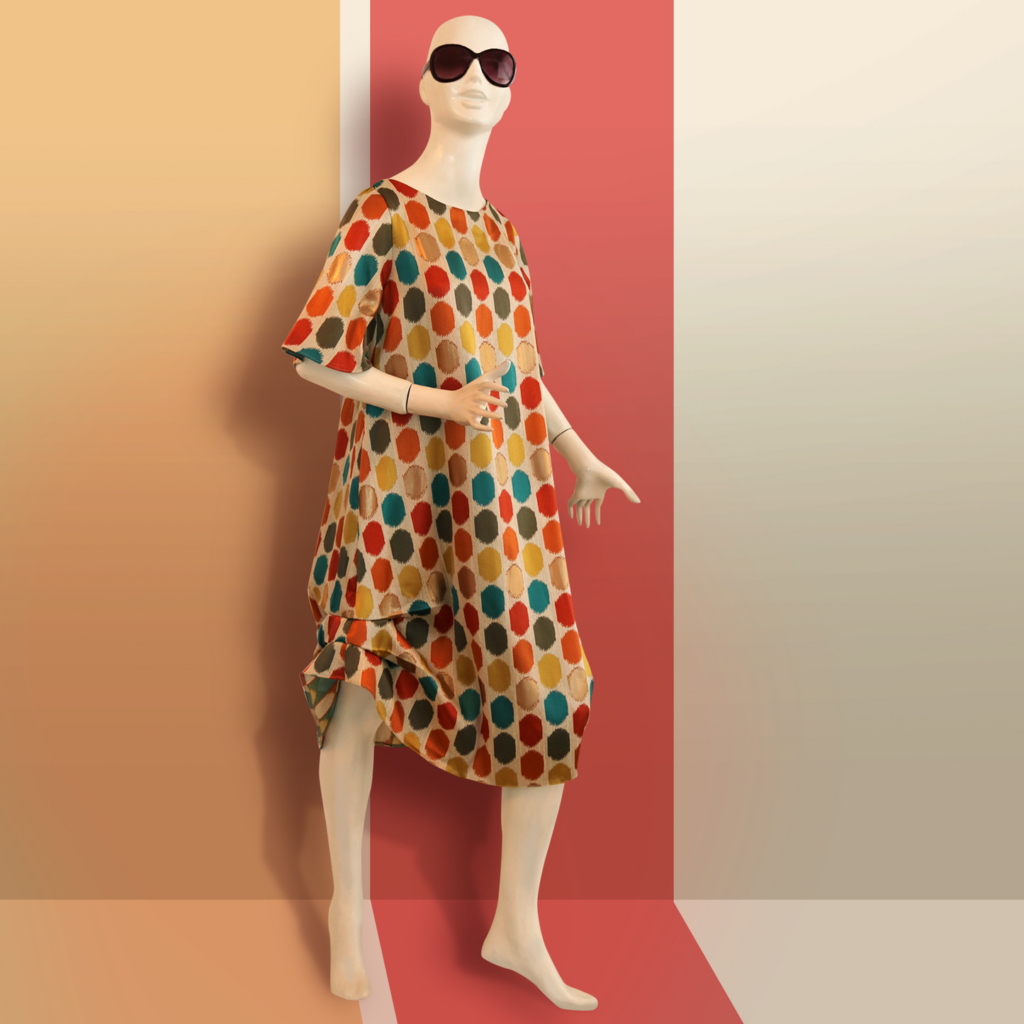 #ALine Dots Dress