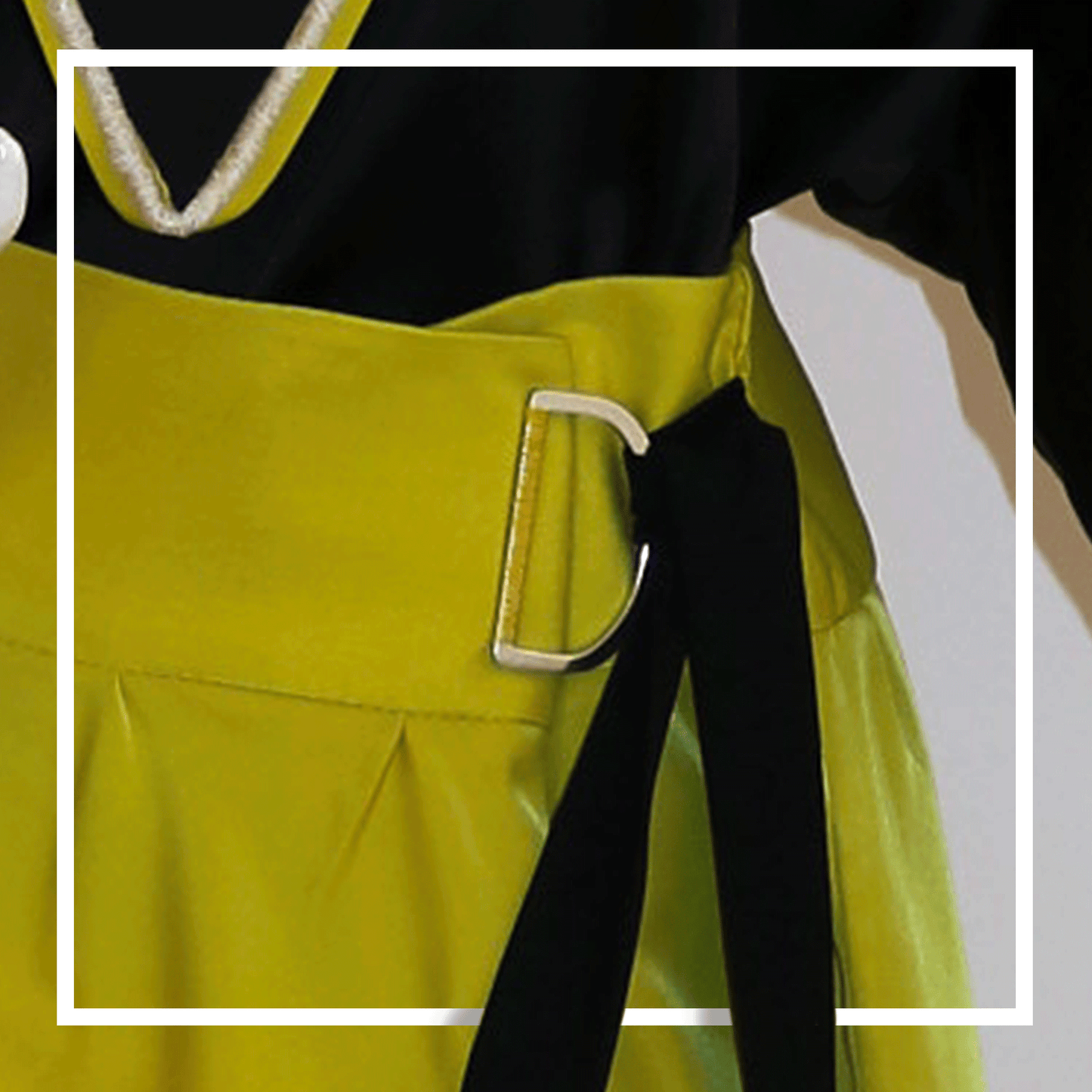 Asymmetric Green Skirt