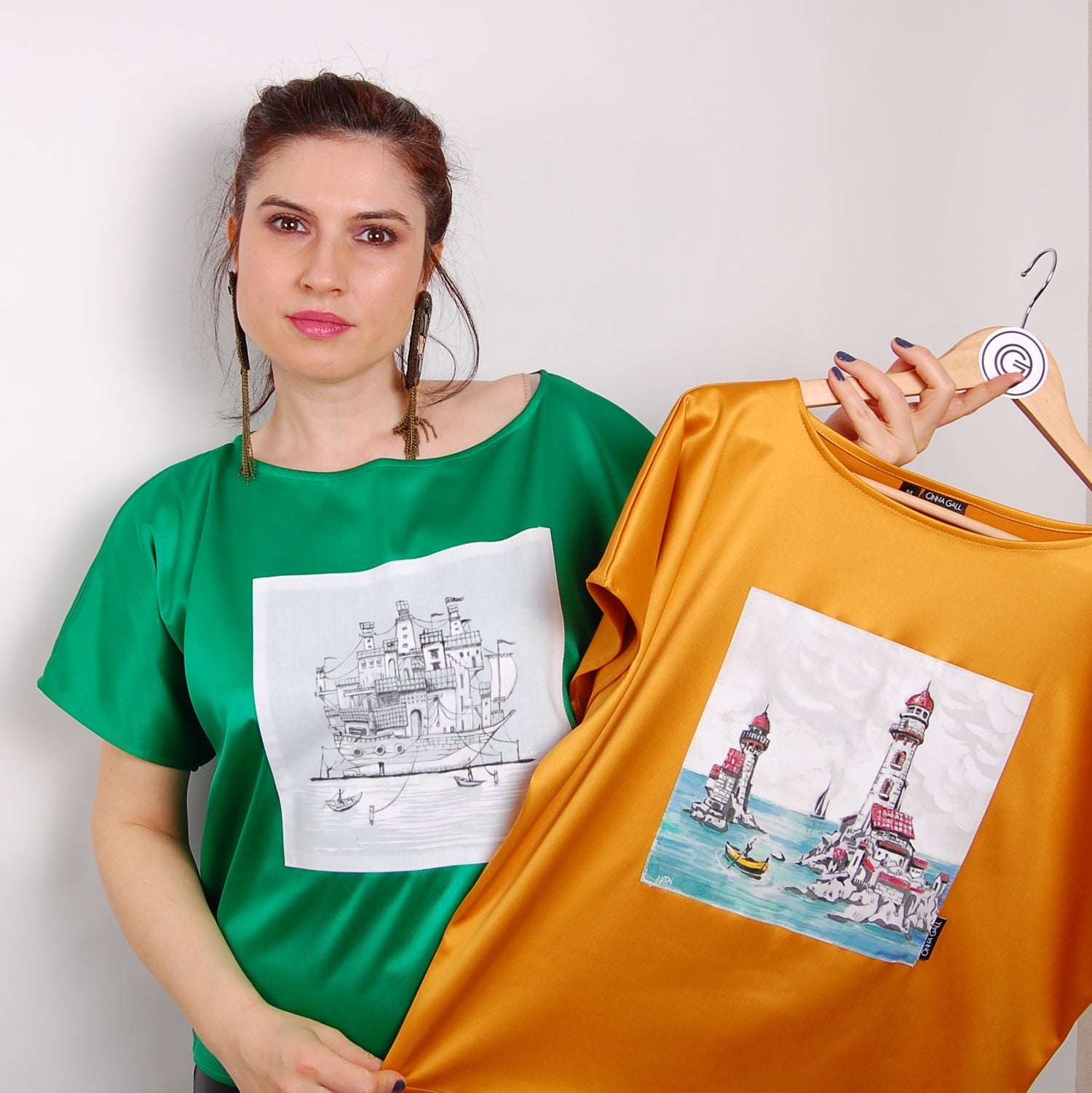 Onna Gall Paint Your Top - Bluze pictatela comanda