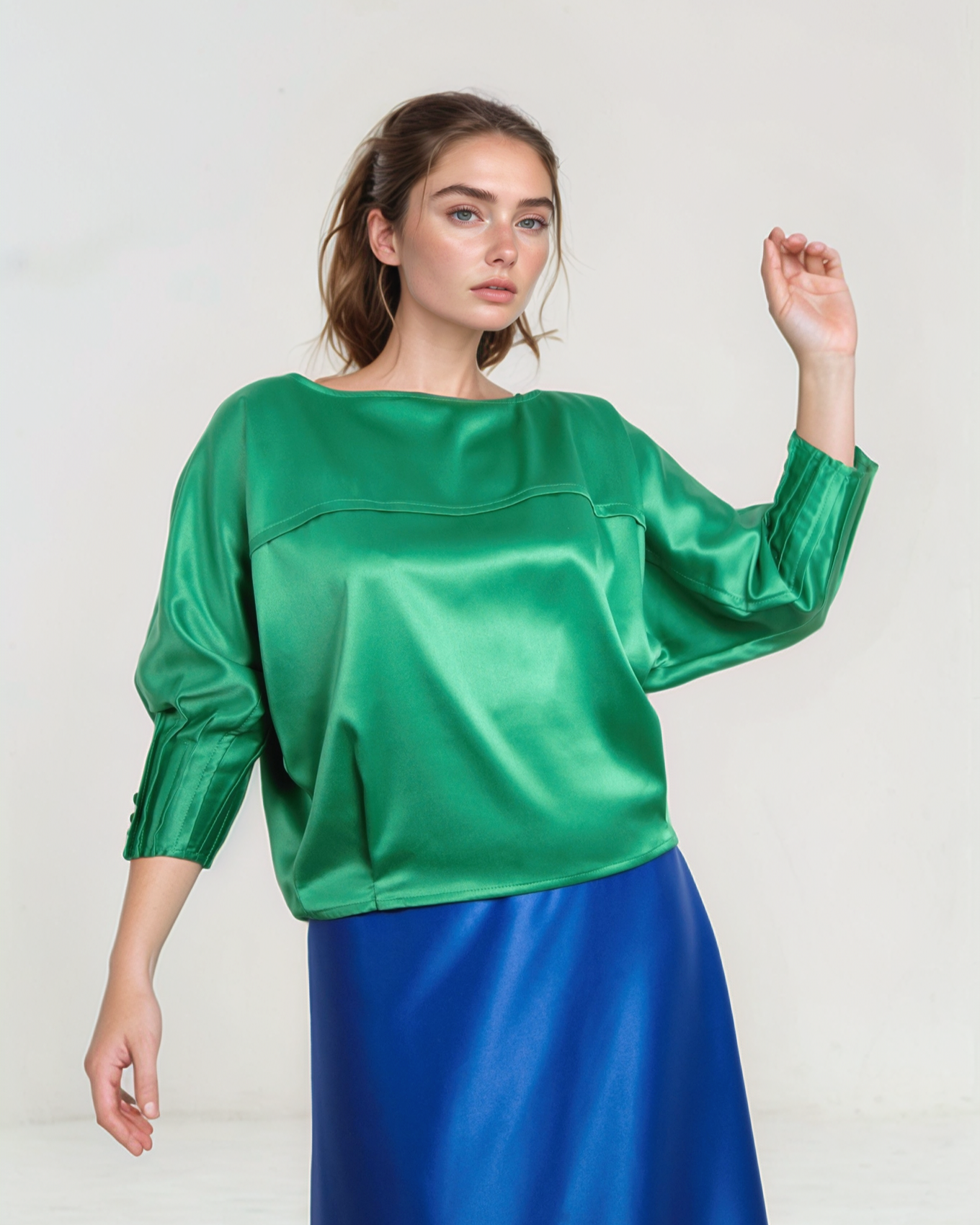 Bluza tafta - Apple Green