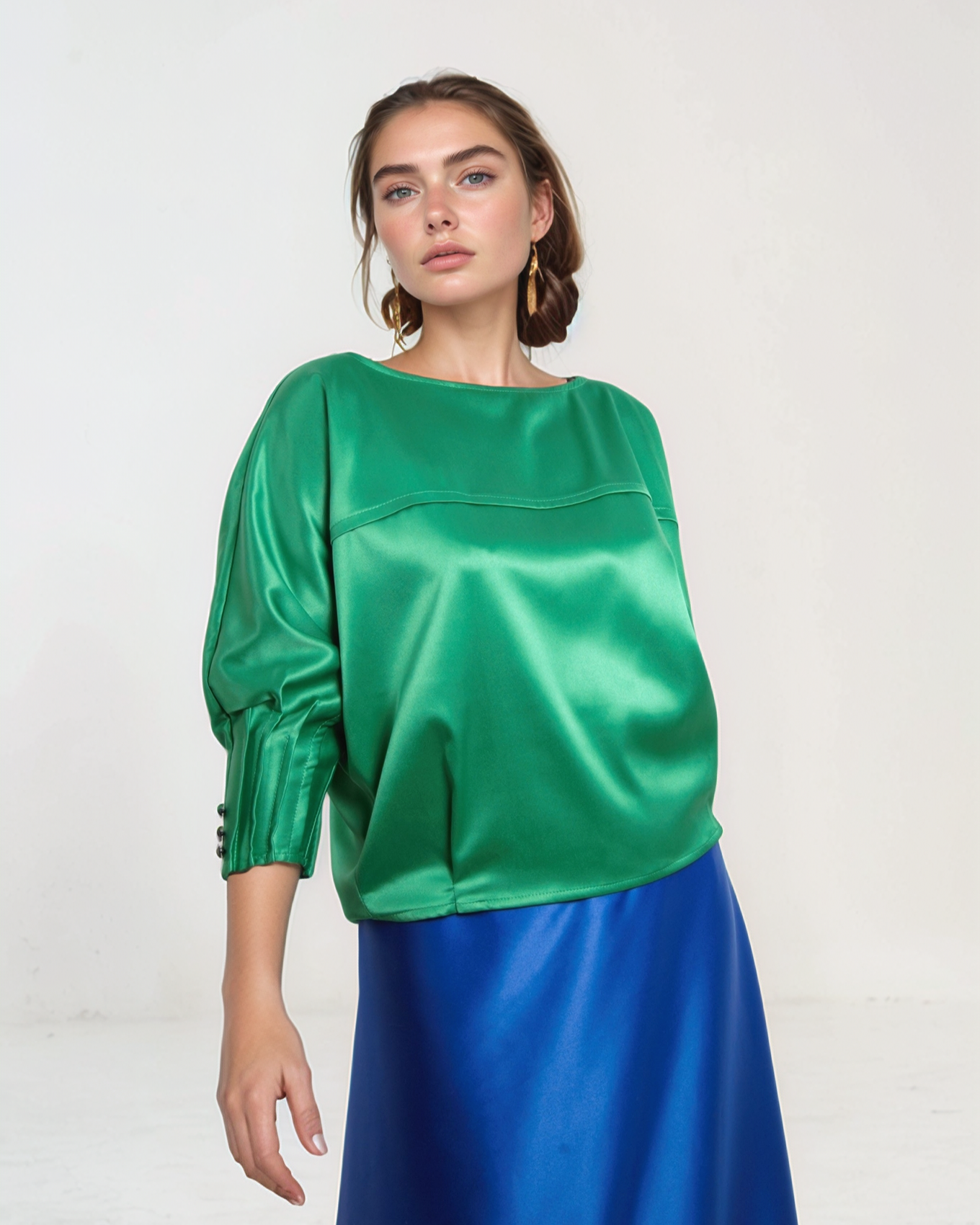 Bluza tafta - Apple Green