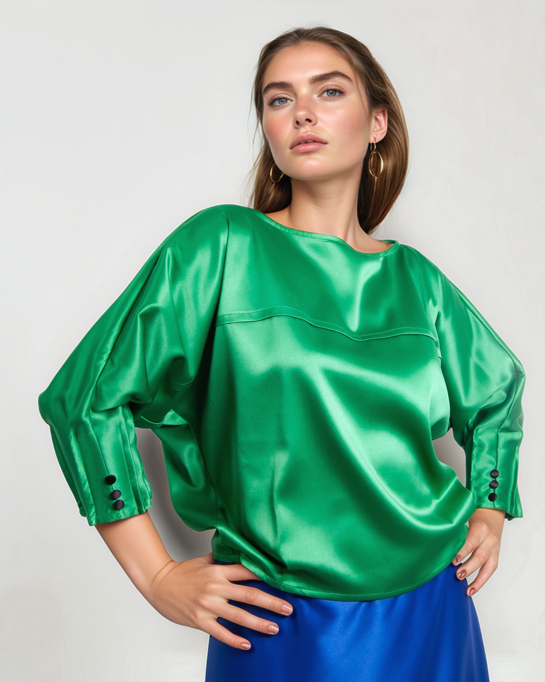 Bluza tafta - Apple Green