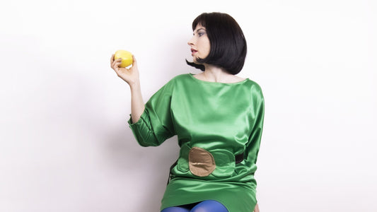 Rochie tafta pliuri - Apple Green