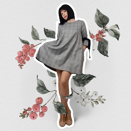 #Tweed BabyDoll Dress