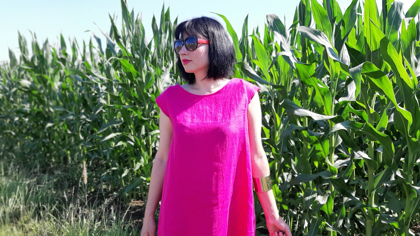 ALine Fucsia Dress