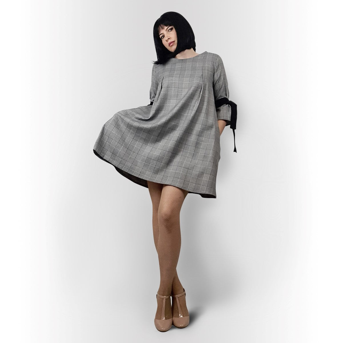 #Tweed BabyDoll Dress
