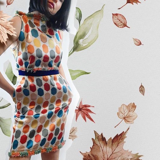 rochie onna gall brocart buline colorata de seara 