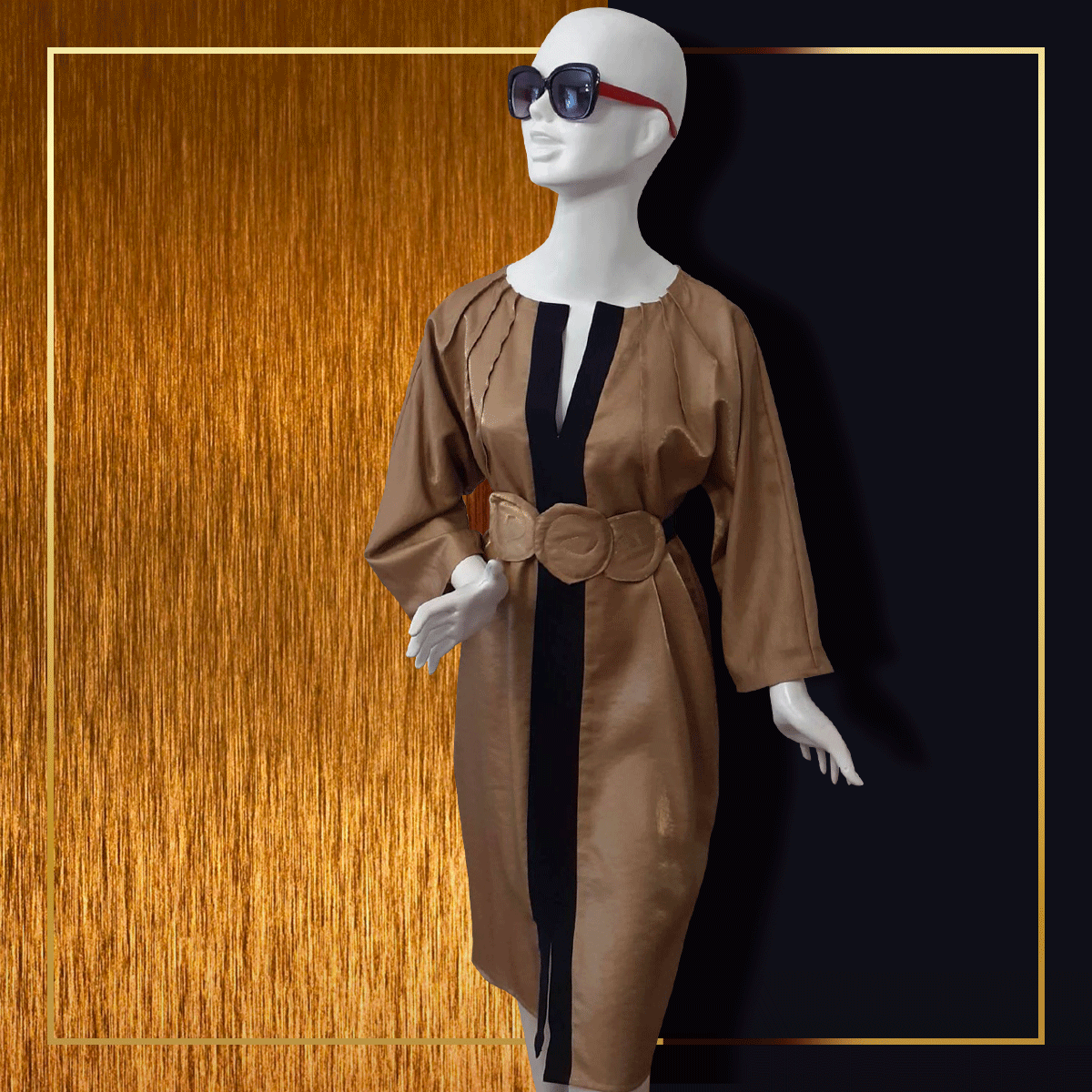 Gold Kimono Dress