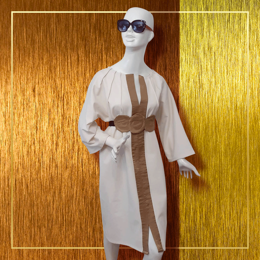 Beige Kimono Dress