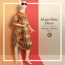Load image into Gallery viewer, ALine Dots Dress
