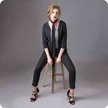 Load image into Gallery viewer, black elegant jumpsuit
