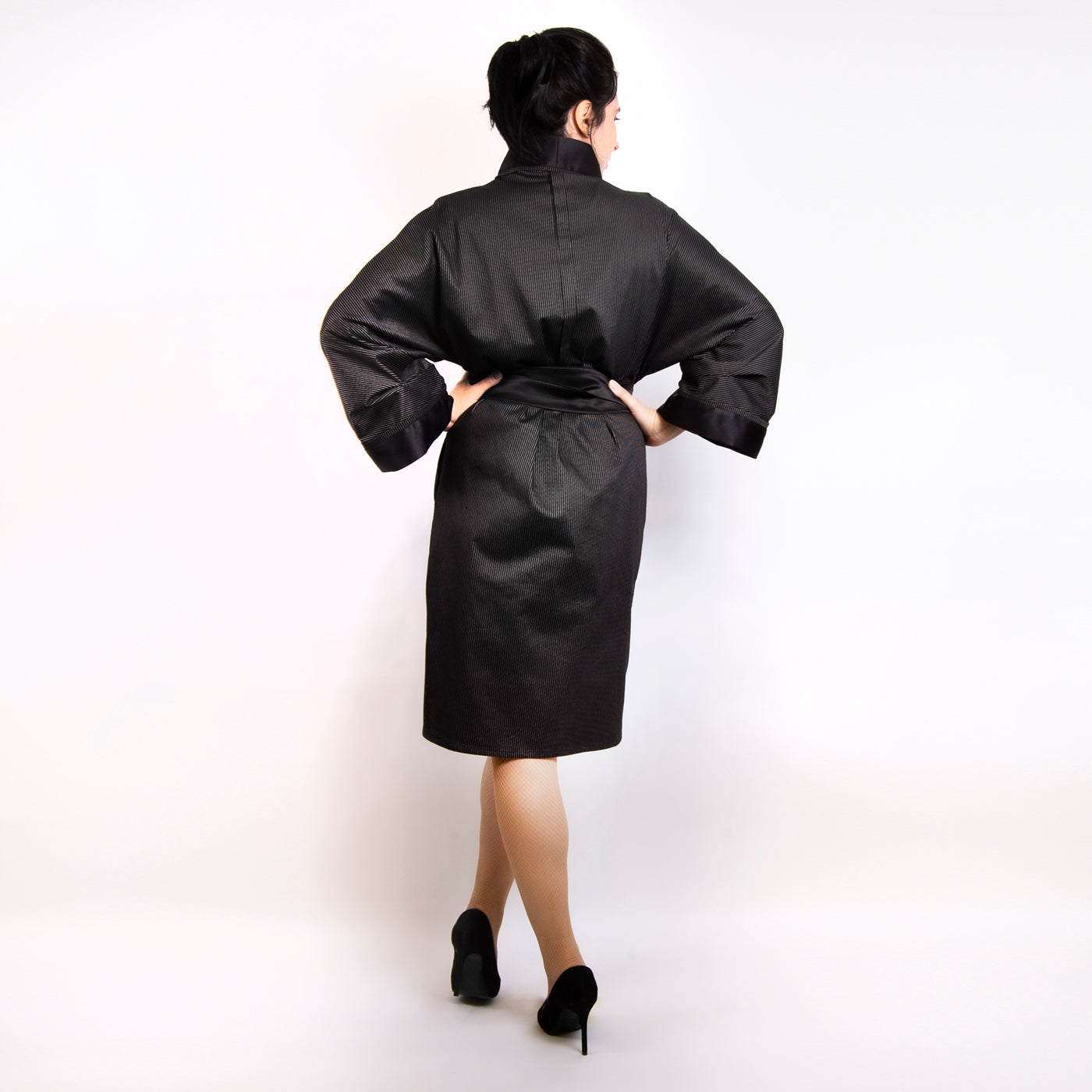 KIMONO - Black Cotton