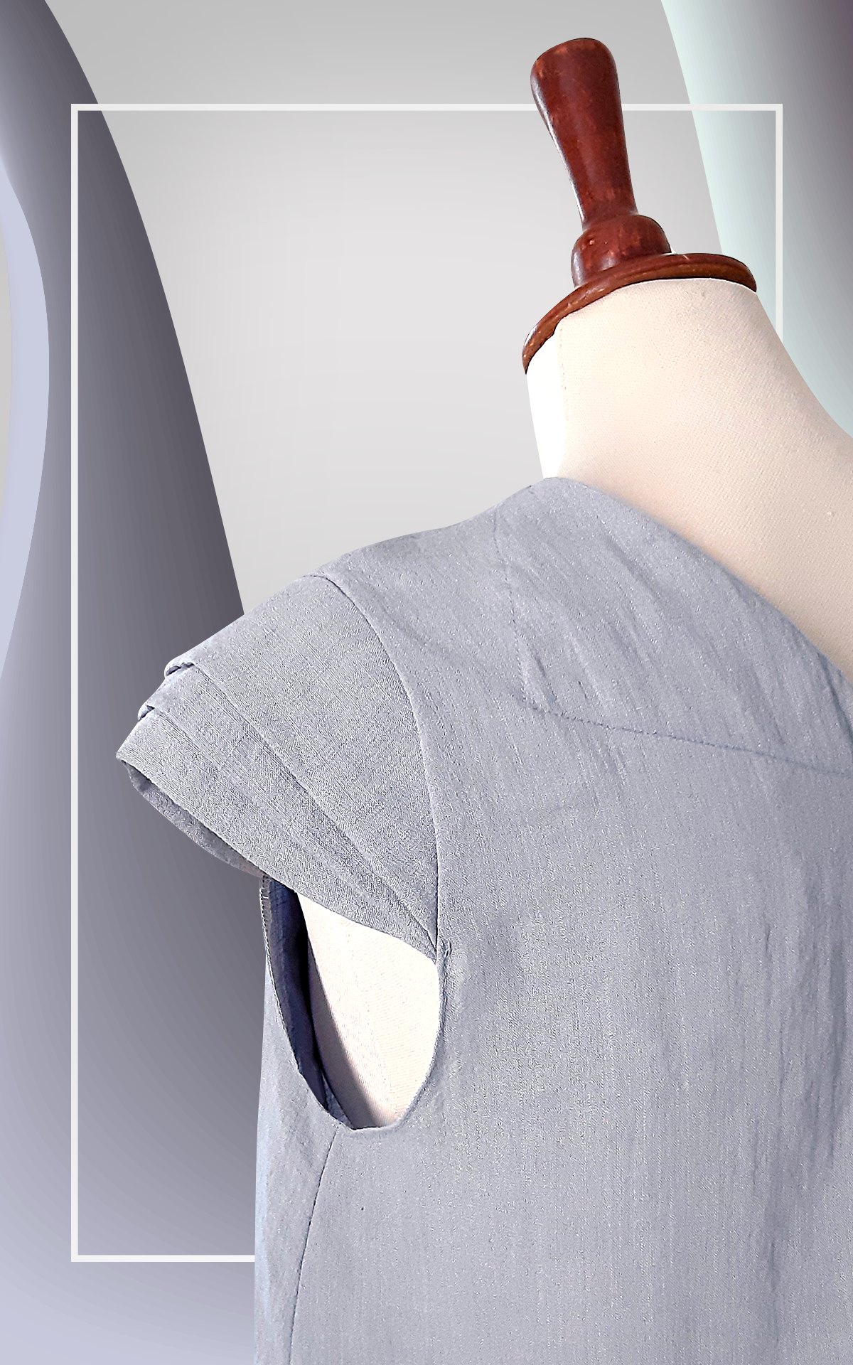 Leaves Grey Top