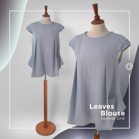 Leaves Grey Top