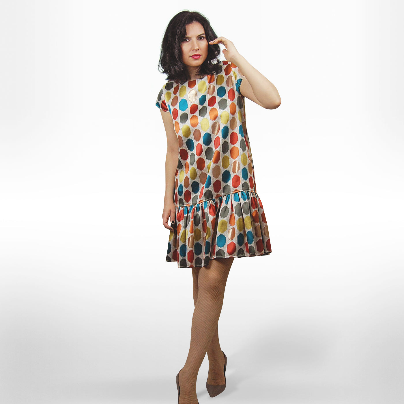 #Babydoll Dots Dress