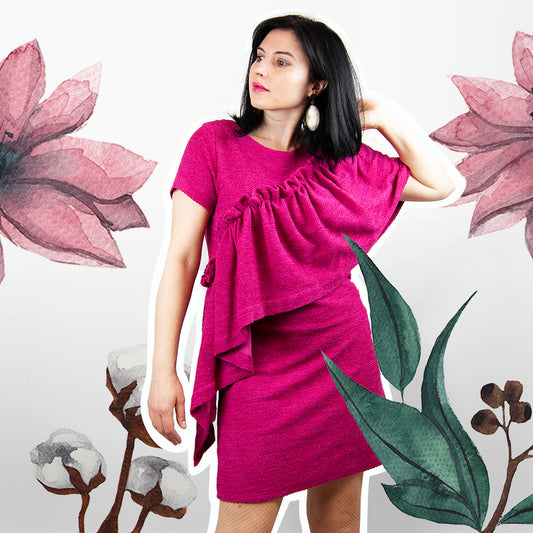 Fucsia Ruffle Dress
