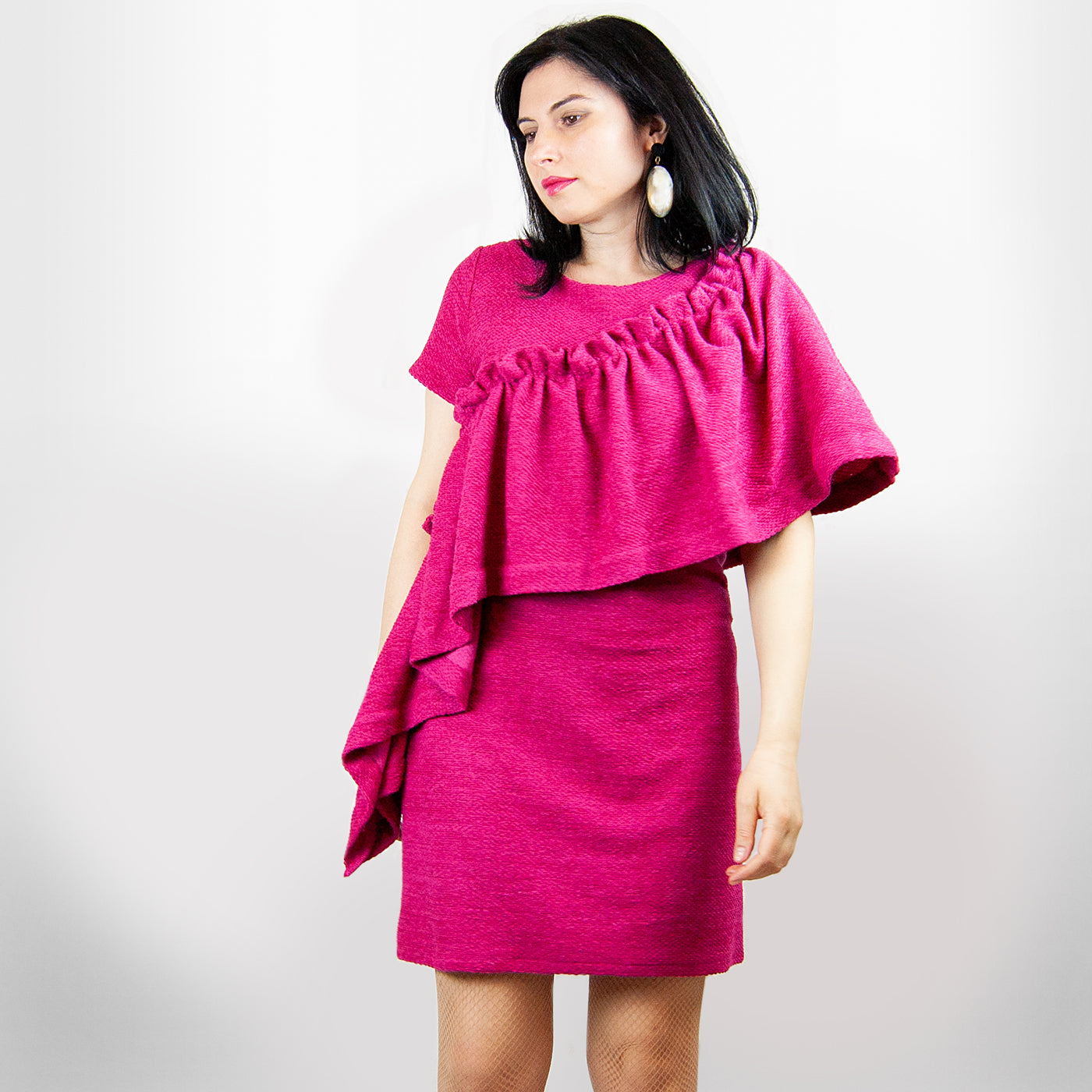 Fucsia Ruffle Dress