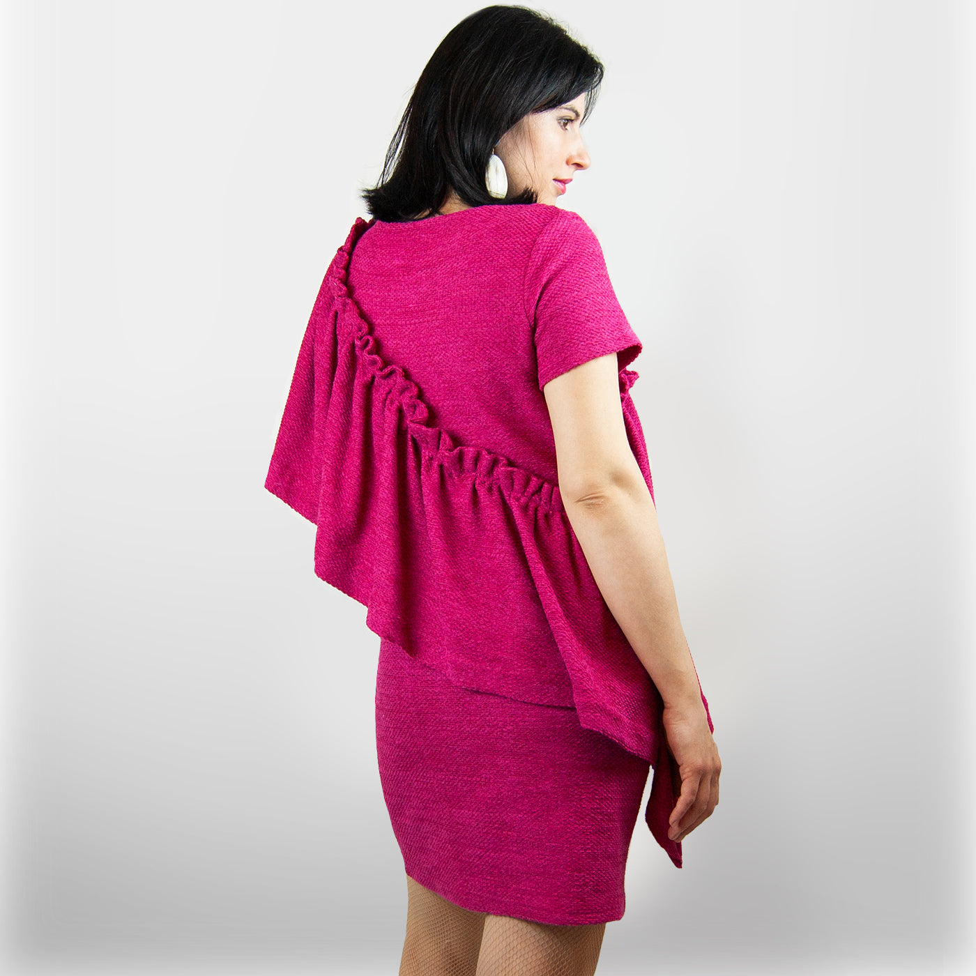 Fucsia Ruffle Dress