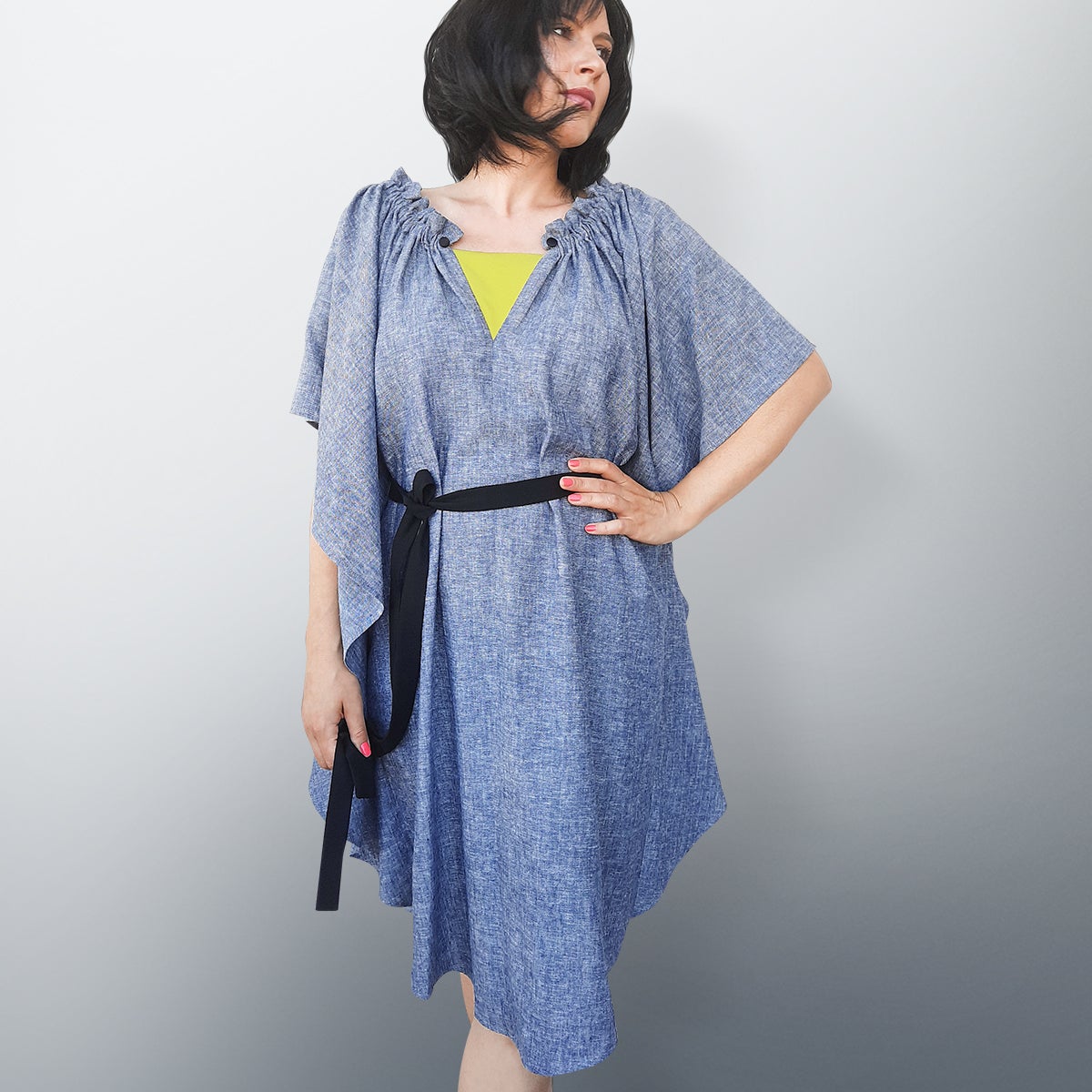 #Butterfly Blue Dress