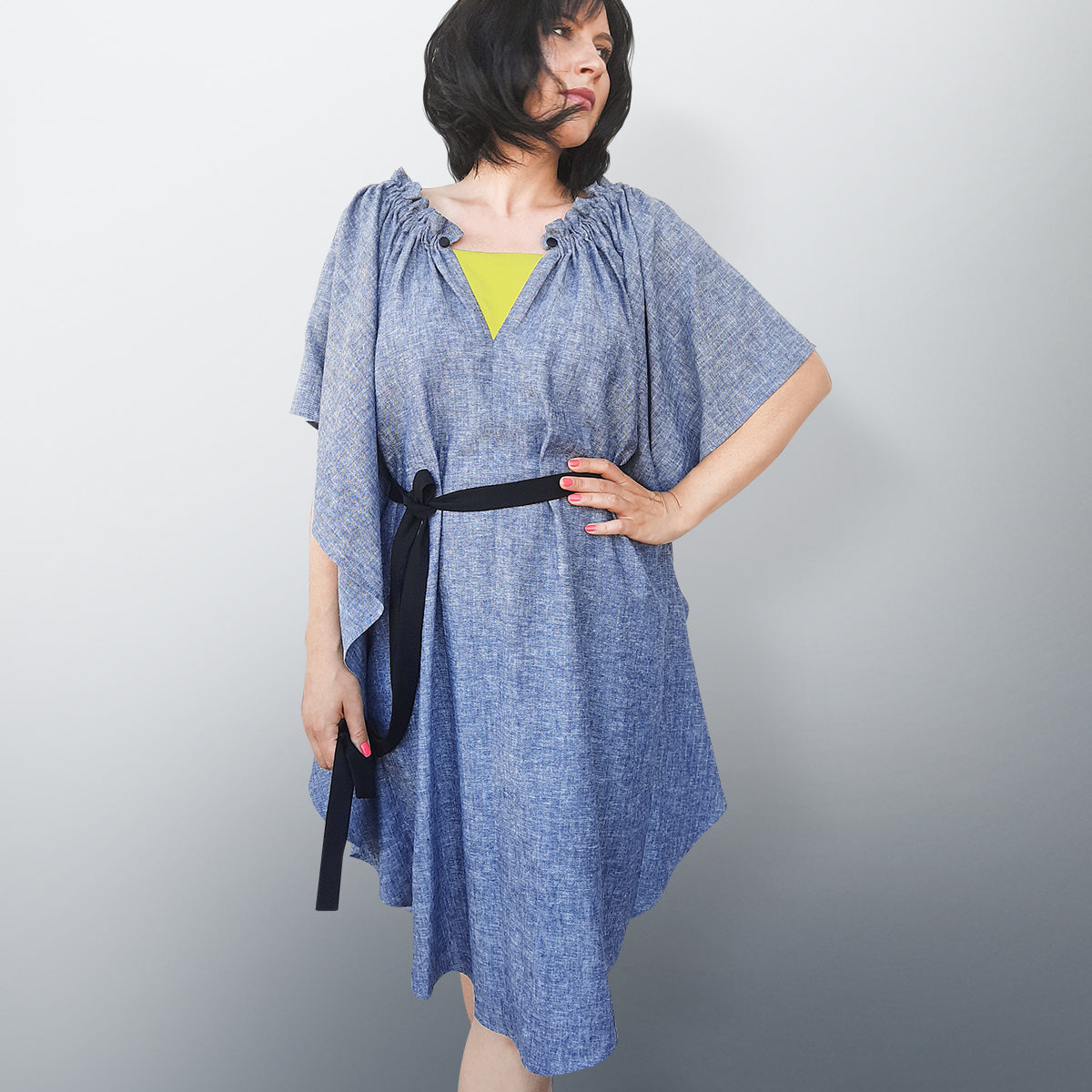 Butterfly Blue Dress