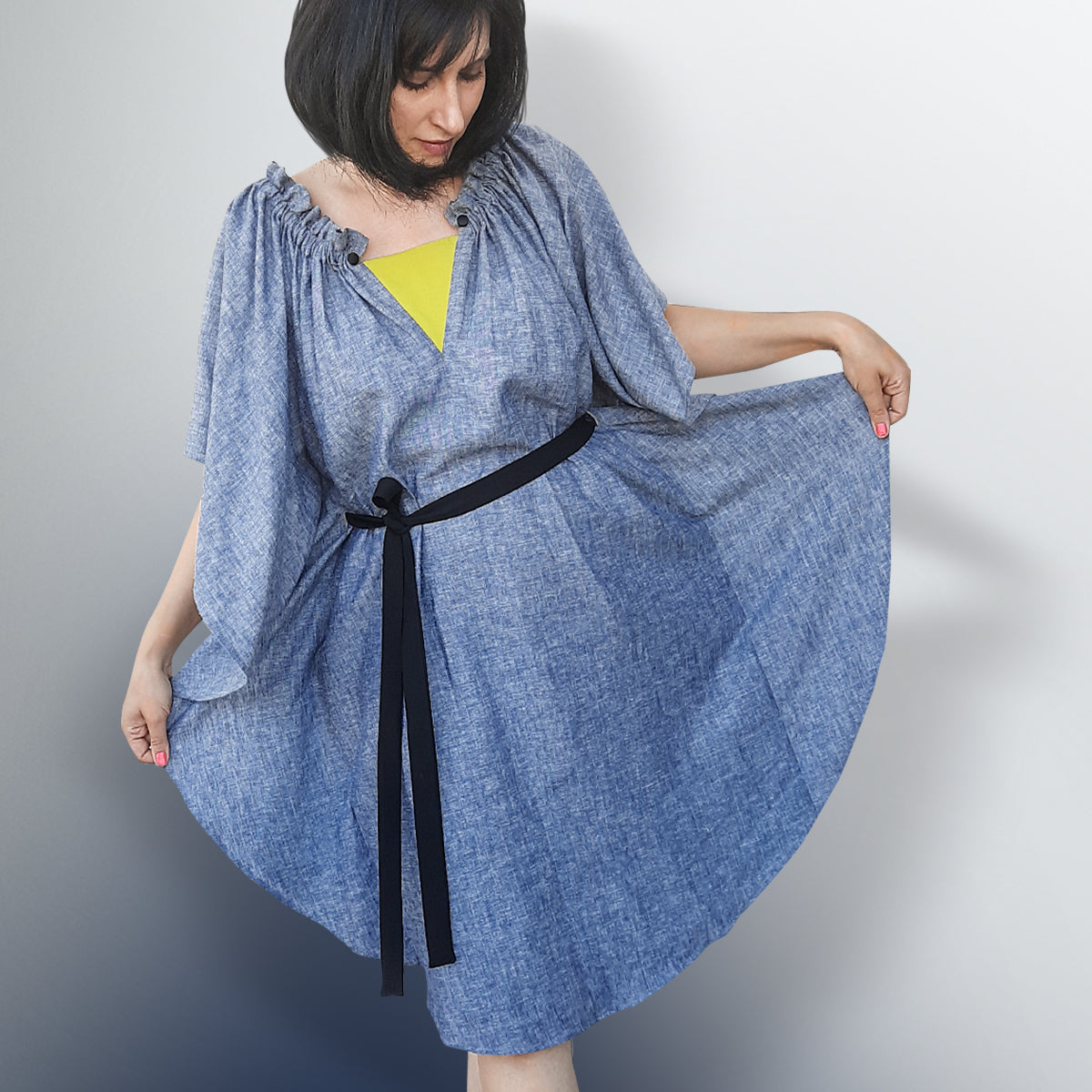 Butterfly Blue Dress